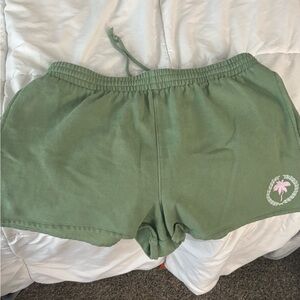 PINK Victoria's Secret Olive Green Athletic Shorts